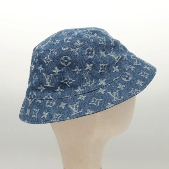 LOUIS VUITTON Monogram Denim Bucket Hat Blue M78772 LV Auth ki5688 - Picture 4 of 12